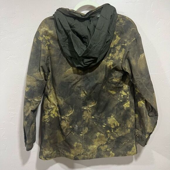 Urban Outfitters BDG Georgie Army Green Camo Surplus Hood Jacket Coat S - Picture 5 of 9